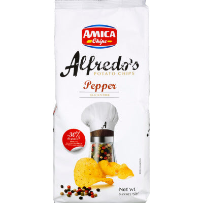 Amica Chips Chips De Pommes De Terre Au Poivre 150G Amica Chips Chips De Pommes De Terre Au Poivre 150G