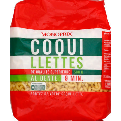 Monoprix Coquillettes Qualité Supérieure 500g Monoprix Coquillettes Qualité Supérieure 500g