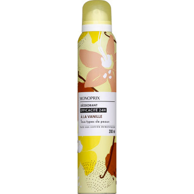 Monoprix 24H Vanilla Deodorant 200ml