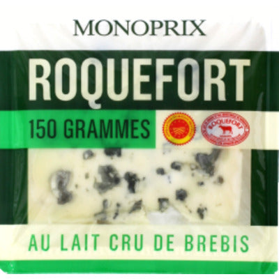 Monoprix Roquefort AOP cheese 150g pack