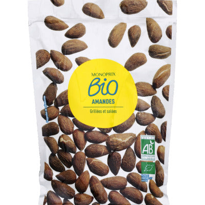 Monoprix Bio Roasted and salted almonds 120g