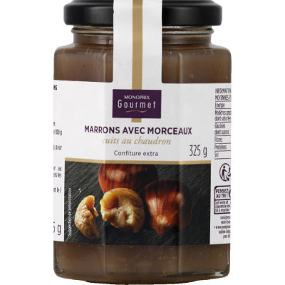 Monoprix Gourmet Extra Chestnut Jam With Pieces 325G