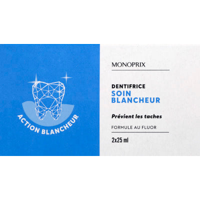 Monoprix Whitening Toothpaste 2x25ml