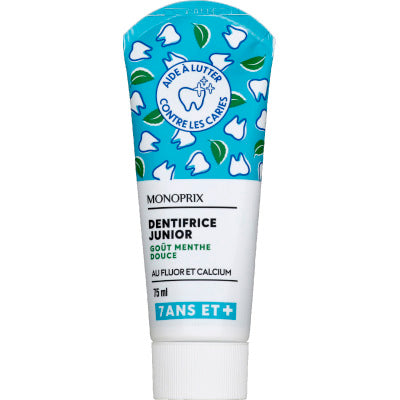 Monoprix Junior Mint Toothpaste 75ml
