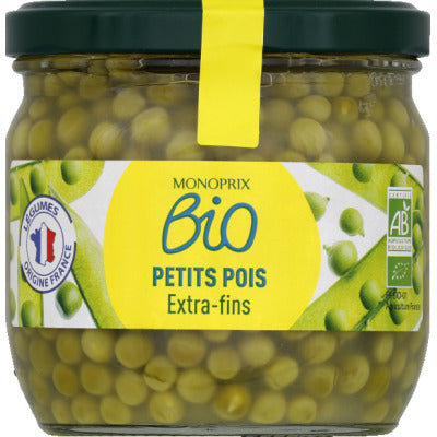 Monoprix Organic Extra Fine Peas 230g