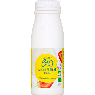 Monoprix Bio fluid fresh cream 30% 25cl