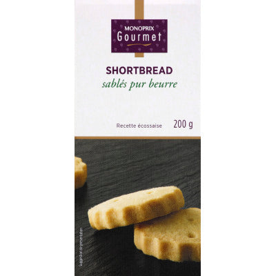 Monoprix Gourmet Shortbread Pure Butter Biscuits 200g Monoprix Gourmet Shortbread Pure Butter Biscuits 200g