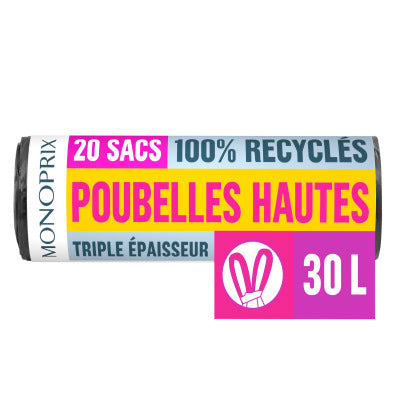 Monoprix Garbage bags for high bins 30L Monoprix Garbage bags for high bins 30L