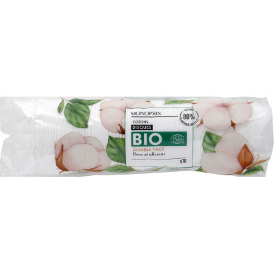 Monoprix Bio Cotons Duo X70 Discs