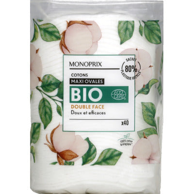 Monoprix Bio Cotton Maxi Ovals Duo X40