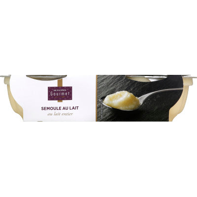 Monoprix Gourmet Whole Milk Semolina Grandma's Way 2x140g