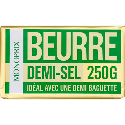 Monoprix semi-salted butter 250g