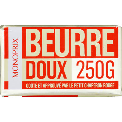 Monoprix sweet butter 250g