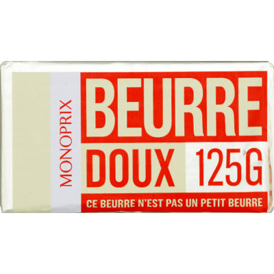 Monoprix sweet butter 125g