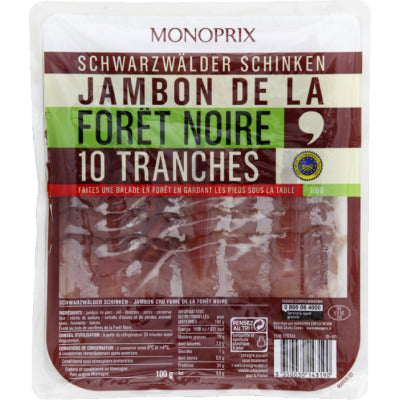 Monoprix Black Forest Smoked Raw Ham 100G