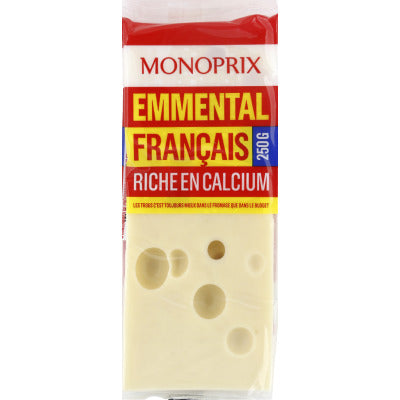 Monoprix French Emmental rich in calcium 250g