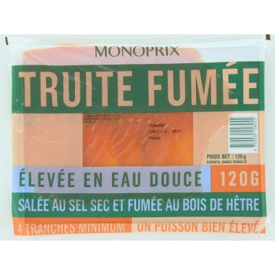 Monoprix Smoked Trout 4 slices 120g