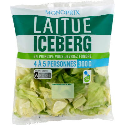 Monoprix laitue iceberg 300g Monoprix laitue iceberg 300g