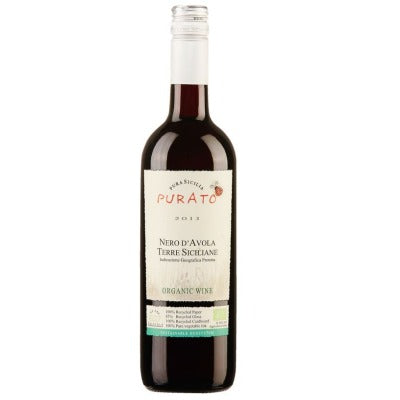 Purato Nero Avola Terre Siciliane IGP Vin Rouge Bio 75cl Purato Nero Avola Terre Siciliane IGP Vin Rouge Bio 75cl