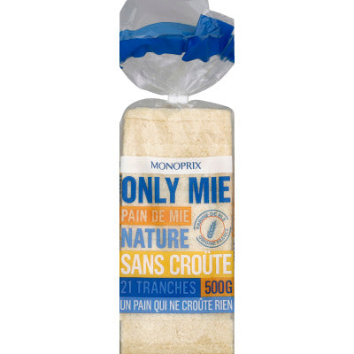 Monoprix Crustless Sandwich Bread 500G