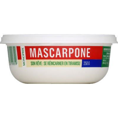 Monoprix Mascarpone 250g Monoprix Mascarpone 250g