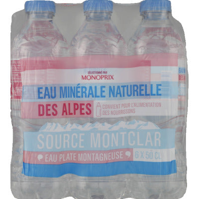 Monoprix Eau minérale des Alpes 6x50cl Monoprix Eau minérale des Alpes 6x50cl
