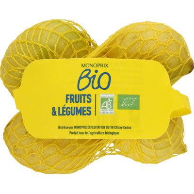 Monoprix Organic Yellow Lemon X4
