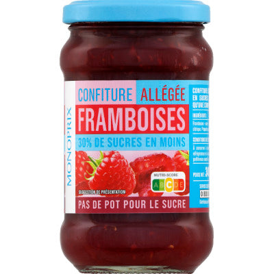 Monoprix Light Raspberry Jam 340g