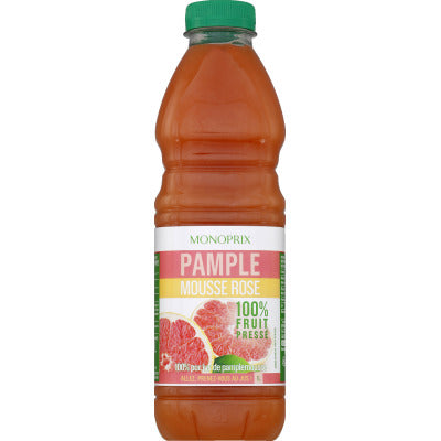 Monoprix Pink Grapefruit Juice 100% Squeezed Fruit 1L