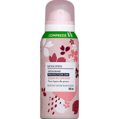 Monoprix 24h Cherry Blossom Deodorant Compressed 100ml