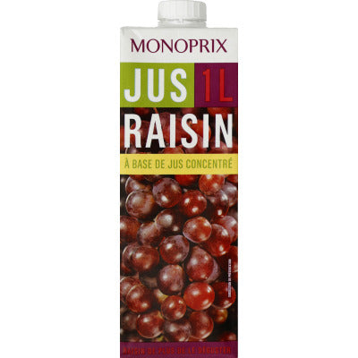 Monoprix Red grape juice from concentrated juice 1L