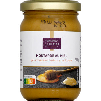 Monoprix Gourmet Moutarde au Miel 200g Monoprix Gourmet Moutarde au Miel 200g