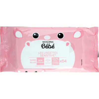 Monoprix Baby Wipes sensitive x64