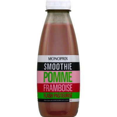 Monoprix Smoothie apple raspberry flash pasteurized 50cl