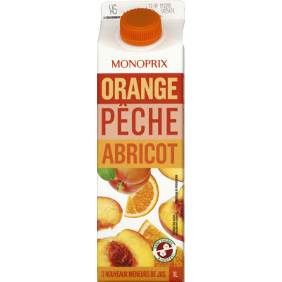 Monoprix Nectar Orange Peach and Apricot 1L