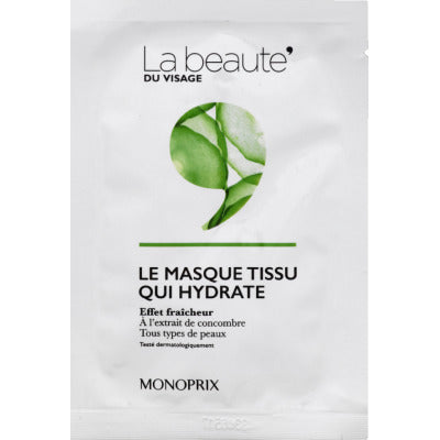 Monoprix La Beauté Le Masque Tissu Qui Hydrate X1 Monoprix La Beauté Le Masque Tissu Qui Hydrate X1