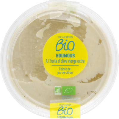 Monoprix Bio Hummus with organic extra virgin olive oil 180 g