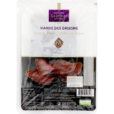 Monoprix Gourmet Viande des grisons 70g Monoprix Gourmet Viande des grisons 70g