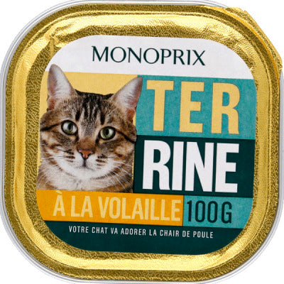 Monoprix Poultry Terrine For Cats 100G
