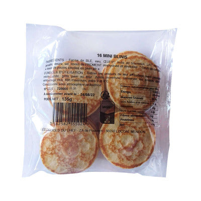Les Délices Du Chef Mini Blinis 135g Les Délices Du Chef Mini Blinis 135g