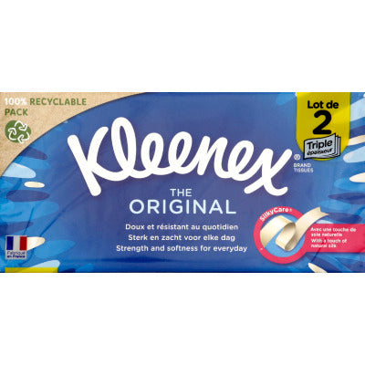Kleenex Tissues Original Box X2