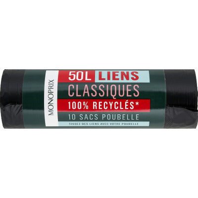 Monoprix Classic Links Garbage Bags 50L Monoprix Classic Links Garbage Bags 50L