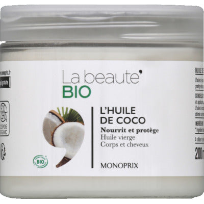 Monoprix La Beauté Bio L'Huile De Coco 200Ml Monoprix La Beauté Bio L'Huile De Coco 200Ml