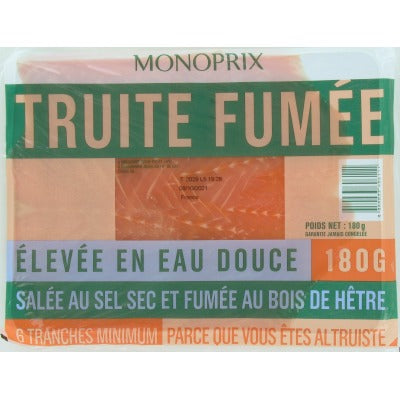 Monoprix Smoked Trout 180g