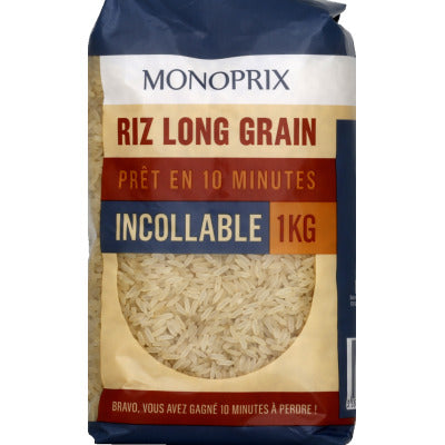 Monoprix Long Grain Rice Unbeatable, Ready in 10 minutes 1Kg