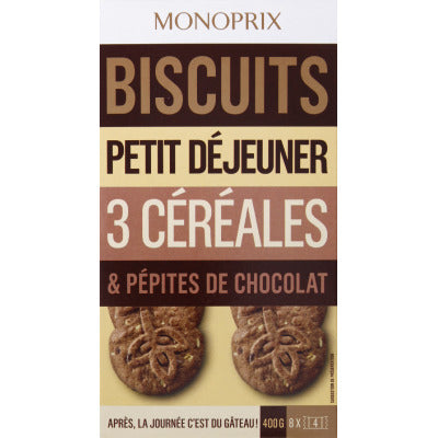 Monoprix Biscuits Petit Déjeuner 400g Monoprix Biscuits Petit Déjeuner 400g