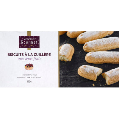 Monoprix Gourmet Fresh Egg Ladyfingers 150g Monoprix Gourmet Fresh Egg Ladyfingers 150g