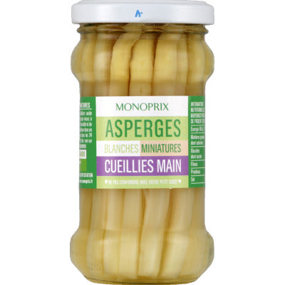 Monoprix Miniature White Asparagus 110G