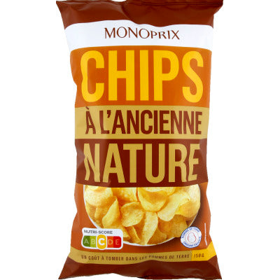 Monoprix Chips à L'Ancienne Nature 150g Monoprix Chips à L'Ancienne Nature 150g