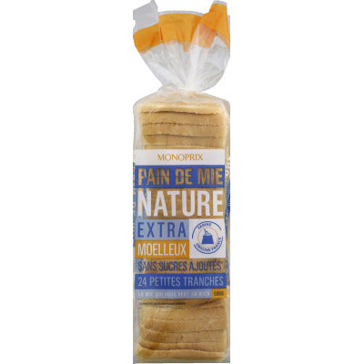 Monoprix Extra Soft Plain Sandwich Bread 500G